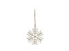 DECORAZIONE SNOWFLAKE METAL CM11X11 ORO