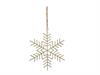 DECORAZIONE SNOWFLAKE METAL CM18X18 ORO