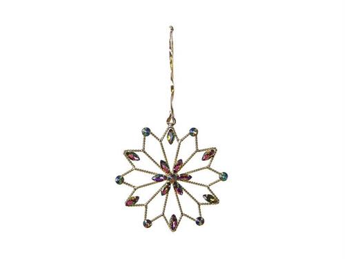 DECORAZIONE SNOWFLAKE RAINBOW CM12X12 MULTI