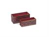 SET 2PZ VASCHETTE LATTA CM35X15X15-30X11X11 ROSSO/ORO