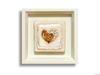 QUADRO STONE 3D CM 23X23 HEART BIANCO