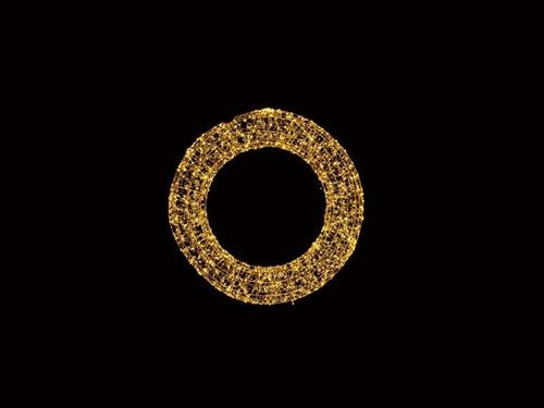 CORONA ZODIAC D60 C/720 LED (220V-IP44) - 8 FUN + TELEC. ORO