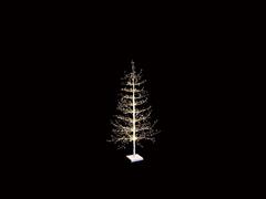ALBERO LUMINOSO STARRY H150 C/652 LED 220V - IP20 (LUCE CALDA) BIANC