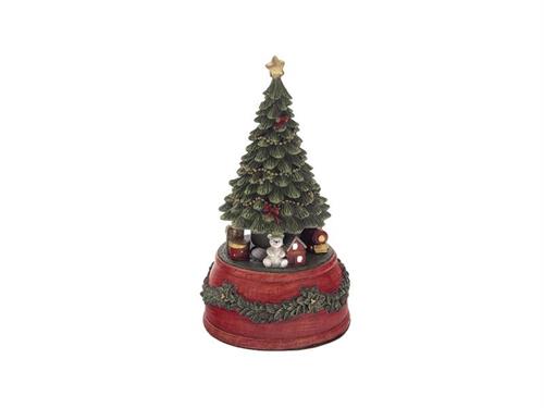 CARILLON RESINA CHRISTMAS TREE CM10X10X19 MULTI