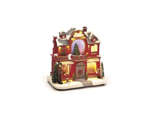 VILLAGGIO RESINA (ANIMATO+MUSICALE+LUCI) A BATT CM23X14X23 MULTI