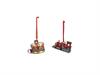DECORAZIONE RESINA HOLYDAYS CM8X6X8 ASS ROSSO/VERDE/ORO