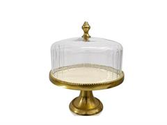 ALZATA ALLUMINIO CLASS C/CLOCHE CAKE D27 H33 ORO