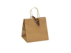 SHOPPER BRUCO CARTA CM 25*20*25 (NO STAMPA) MARRONE