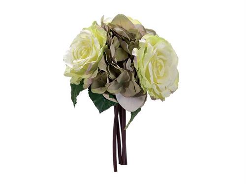 BUNDLE ROSE E ORTENSIE MARGARET CM35 VERDE