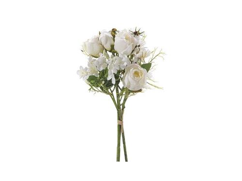 BUNDLE ROSE/COSMOS/ORTENSIA CM37 BIANCO