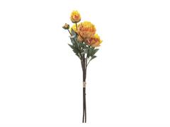 BUNDLE PEONIE FINTO SECCO CM72 GIALLO/ARANCIO