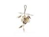 PENDENTE PEARL FLOWER ACRYLIC CM25 CREMA/ORO