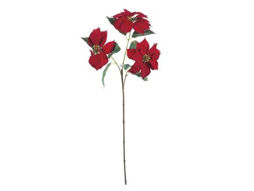 RAMO STELLA DI NATALE X3 CM83 ROSSO