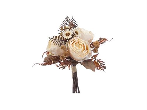 BUNDLE ROSE FELCE E MARGHERITE X7 CM33 CREMA