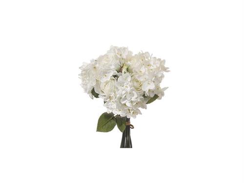 BUNDLE ROSE E ORTENSIE X9 CM32 BIANCO