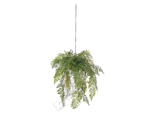 PENDENTE KOKEDAMA FELCE CUOIO CM101 VERDE