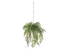 PENDENTE KOKEDAMA FELCE CUOIO CM101 VERDE